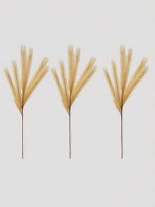 1/3/6 Pcs 27.6" Rumput Pampas Tiruan Bunga Buatan Berbulu Dekorasi Boho untuk Pengisi Vas Gaya Modern Dekorasi Rumah Pernikahan - Sampanye - View 10