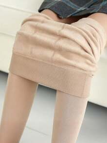 Leggings térmicos gruesos para mujer disponibles en 7 colores, calcetines térmicos de 240g, ajuste ceñido que da forma perfecta a las curvas de las piernas, de moda y versátiles, se pueden usar como ropa exterior - Multicolor - Ver 13