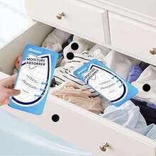 Moisture Absorbers For Bathrooms Basements Rvs And Closets Leakproof Desiccant Dehumidifier Bags - 25 Gram - View 3
