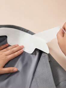 10/20pcs Self-Adhesive White Sweat-Proof Tape, Collar Protector, Breathable & Odorless, Unisex, Invisible Design, Super Sticky, Disposable, Effectively Absorbs Sweat - Multicolor - View 9