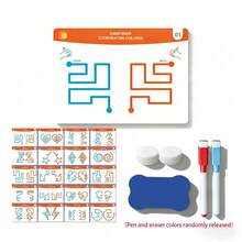 hoojojo 1 pieza Herramienta de desarrollo del hemisferio izquierdo del cerebro, 3 tamaños, juego de entrenamiento avanzado, ayuda didáctica de rompecabezas, herramienta para coordinación mano-cerebro y expansión del pensamiento, práctica de habilidades motoras finas, asistencia de interacción sensorial de control de bolígrafo, suministros de educación Montessori, esencial de vuelta a clases, ayuda didáctica para maestros, suministros de aprendizaje, adecuado para el aula, juegos en el hogar, reuniones grupales - Multicolor - Ver 15