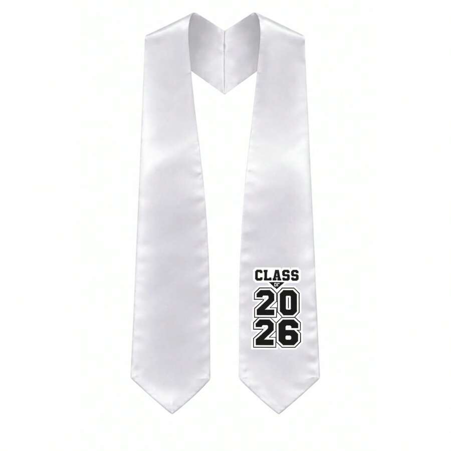 Class Of 2026 Graduation /Sash- Multiple Colors Available – One Size Fits All, Ideal Gift For Friends & Family, Graduation Decor, Ceremonies, Parties, Banquets, Stage Performance, Cosplay - 白色 - 查看 1