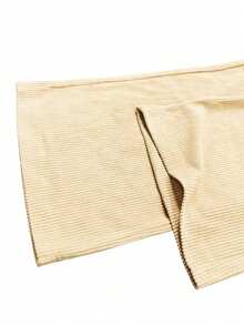 Quần dài nữ kiểu dáng thanh lịch, chất liệu nhung kẻ, màu trơn, có túi dây rút, thoáng khí và thoải mái, phù hợp cho các hoạt động hàng ngày, dã ngoại và du lịch mùa xuân. - Màu Khaki - Xem 5