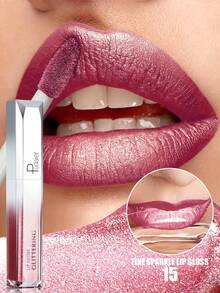 Pudaier Valentines Day Gift Metallic Matte Waterproof Non-Smudge Lip Gloss Suitable For All Skin Tones - 15 - View 7