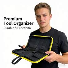 1 pieza Bolsa de almacenamiento de herramientas de hardware con cierre de cremallera, portátil y de mano, disponible en varios modelos - A - Ver 3