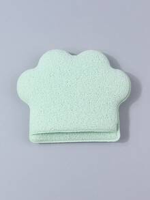 4件套猫爪形洁面海绵，柔软木浆棉质卸妆去角质磨砂垫，可悬挂使用，适合敏感肌肤 - 彩色 - 查看 11