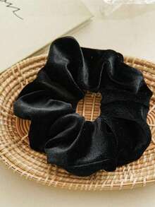 4 piezas Accesorios para el cabello de mujer de terciopelo para otoño/invierno, scrunchies elegantes y minimalistas de alta gama para uso diario, accesorios de viaje, sujetadores de coleta, bandas elásticas para el cabello, cuerda para el cabello, festival, cumpleaños - Multicolor - Ver 9