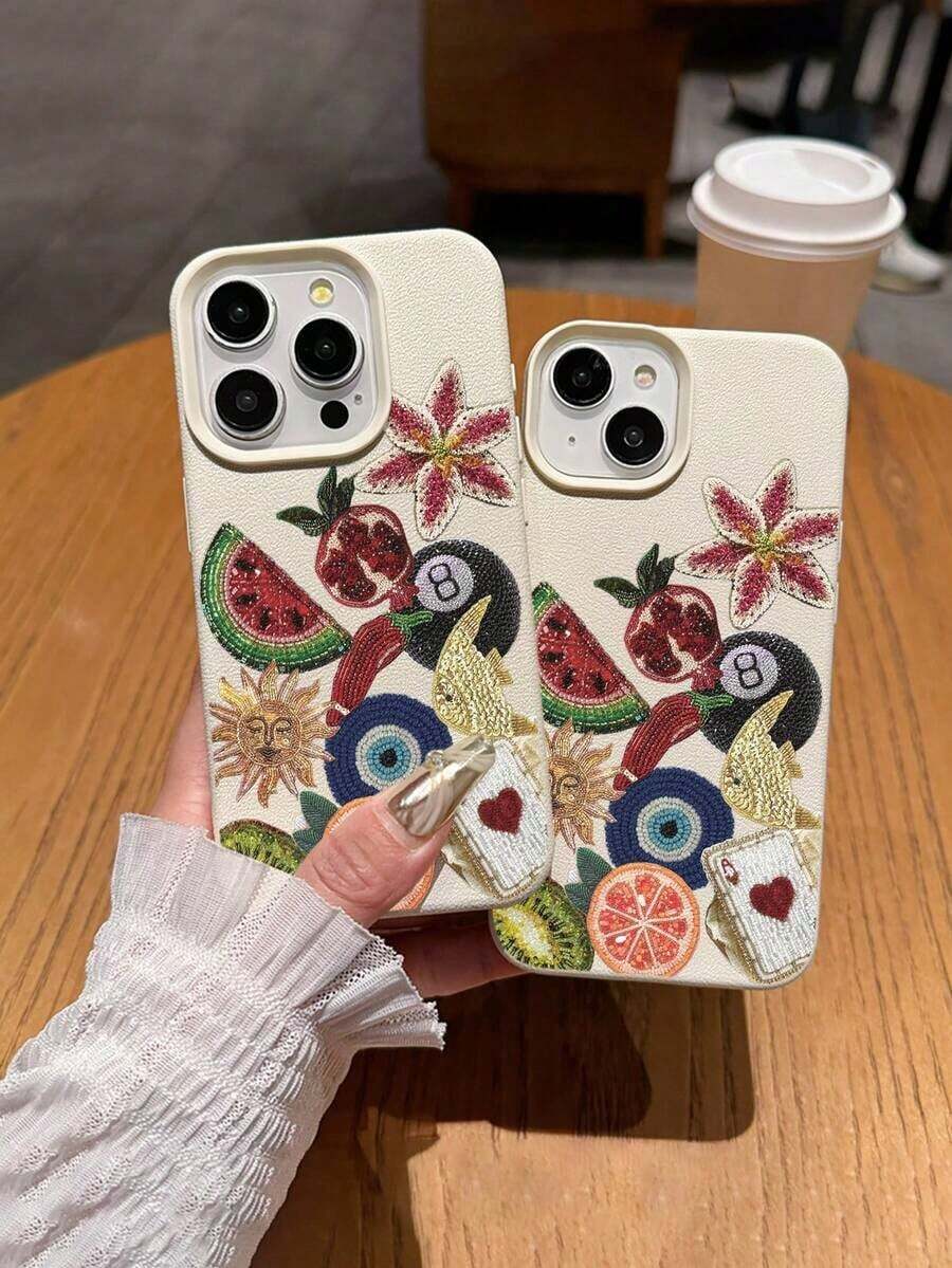 Funda de teléfono suave de TPU con diseño gráfico de ojo malvado 1 pieza con diseño gráfico de sandía, pez, sol, compatible con iPhone 17/17 Pro Max/Air/17 Pro/16e/16 Pro Max/16/15/12 Pro Max/13/13 Pro Max/14/15/17/16 Pro/11 Pro Max/12, cubierta protectora personalizada y de moda, diseño unisex también se adapta a S24/A54/S23 como regalo de fiesta, primavera o cumpleaños,mobile phones, bags, mobile accessories, phone cases, room decoration, accessories, transparent phone cases, summer, phone straps, men's phone cases, black phone cases, pink phone cases, mobile case for men, mobile case for women, mobile phone protection, beach accessories, strawberry treats, phone protection covers. - Estilo (1 pieza) - Ver 1