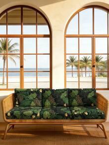 户外花园露台沙发垫套，四季通用弹性沙发垫套，防水耐磨露台家具罩，印花户外沙发垫套，别墅花园印花沙发垫套，耐用易清洁户外座椅垫套，藤编沙发露台花园家具保护套 - 彩色 - 查看 5