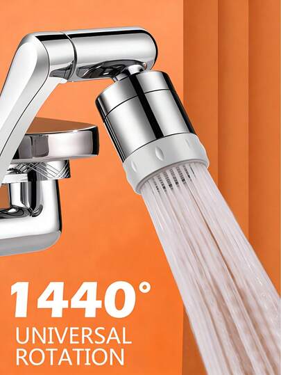 Durable 1440° Rotating Faucet Extender, Mechanical Arm Design, Easy Installation, Universal Fit For Home, Commercial Use Or Gift - Sturdy Plastic Construction