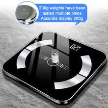 Home Digital Bathroom Scale High Precision Accurate Body Weighing Scale With 180Kg/396.8Lb Large Max Capacity, Compact Household Fitness Scale, Battery Operated Design (Batteries Not Included), Sturdy Platform For Daily Weight Monitoring For Home Use - Black - View 3