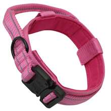 1 paquete de collares tácticos para perros con asas, collares para mascotas ajustables con hebillas de metal pesado, almohadillas de nailon suaves y transpirables, adecuados para perros medianos a grandes - Multicolor - Ver 22