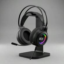 Auriculares con cable HAVIT GAMING de 3,5 mm, luces RGB COOL SHARE, altavoces magnéticos de 50 mm de alta calidad, almohadillas que se ajustan perfectamente a los oídos, reducción de ruido pasiva y control de volumen de alta precisión mediante rodillo. - Ver 8