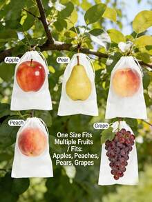 10pcs Insect Cover, Fruit Tree Protector, Shoe Storage Bag, Non-Woven Fabric, Insect And Dustproof, Suitable For Gardens, Landscaping, And Shoe Storage. Essential Gardening Supplies, Perfect For Wedding Season, Graduation Season, And Mother's Day Gifts. - beraneka warna - View 3