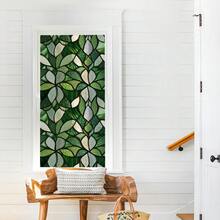 1pc Geometric Fan Pattern 2D Window Film, PVC Static Cling, Removable & Reusable Privacy Protection, Easy Installation, Suitable For Bathroom, Kitchen, Office Decor, Bathroom Privacy Window Sticker - Static Glass Sticker - View 8