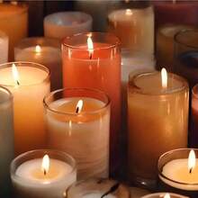 50根珍珠蜡烛芯，适用于8-20厘米沙烛，无金属无铅可重复使用沙烛烛芯，无烟柱状蜡烛和沙烛制作，DIY家居工艺品（白色） - A - 查看 1