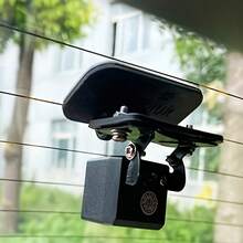 1 set de boîtier de caméra de surveillance en matériau ABS et kit de support d'installation, installation facile sans perçage, convient pour l'installation sur la lunette arrière de la voiture pour la caméra de tableau de bord et la caméra de recul, conception de trou universel pour un montage simple - Noir 1 pièce - Voir 8
