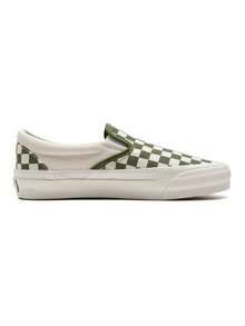 Vans男鞋女鞋Slip-On Reissue 98棋盤格一腳蹬帆布鞋低筒板鞋休閒鞋懶人鞋VN000CSECIB - 綠色 - 查看 3