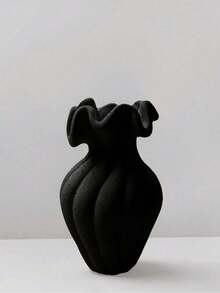1pc French Vintage Style Decorative Vase, Black, Suitable For Living Room/Dining Table Decor, Available In M/L/XL Sizes - A - View 10