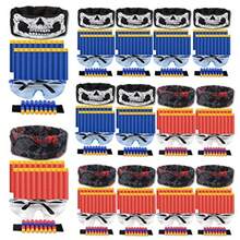 POKONBOY - Compatible con suministros de fiesta Nerf - 16 juegos de accesorios para pistola para niños - anteojos tácticas mascarilla muñequeras dardos y más - 16 juegosmuequeras - Ver 9