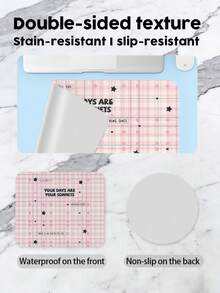 1 Miếng, Tấm lót chuột bằng da PU màu hồng nhỏ, họa tiết kẻ caro tươi tắn, dùng cho laptop, chống trượt, có thể giặt, chống bám bẩn, phù hợp cho các cặp đôi/sinh viên/văn phòng/không gian học tập, quà tặng sinh nhật, quà tặng tốt nghiệp. - Xem 9