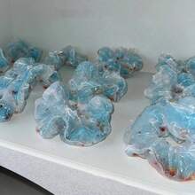 1个蓝色金鱼发圈，光影漂浮设计发绳 - 淺藍色 - 查看 2
