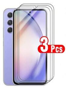 3片装高清钢化玻璃屏幕保护膜,易于安装,触控灵敏,安装后无气泡,保护隐私,防碎裂,防刮花,兼容三星Galaxy S20 FE/S24 FE/A54/A15/A05s/A06/A35/A54/A55/S23 FE/A16/A26/A36/A56/Galaxy S21/S22/S23/S24 Ultra/Galaxy S24/A07/A17/S25 Ultra/S25 Edge,9H硬度保护膜 - 無色 - 查看 58