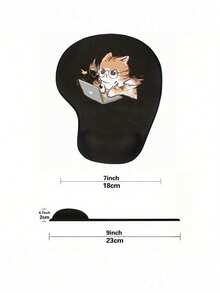 Ergonomic Cat Pattern Wrist Rest Mouse Pad, Ergonomic EVA Wrist Pad, Non-Slip Memory Foam Mouse Pad, Comfortable Non-Slip Base, Comfortable Mouse Pad With Comfortable Wrist Rest, Comfortable Skin-Friendly Desktop Support, Desktop Protection Pad, Suitable For Gaming, Office, Computer, Laptop, Home, Graduation Season Souvenir, Valentine's Day, Mother's Day, Easter, Christmas, Back To School Season, Perfect Gift - Multicolor - View 10