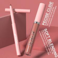 DUNUF 2-In-1 Lip Liner And Lip Gloss Set #12 - Premium Wine Red Matte Lip Kit For US Beauty Enthusiasts! Features Ultra-Smooth Retractable Lip Liner For Precise Lip Contouring & Filling, Paired With Highly Pigmented Velvet Matte Liquid Lip Gloss That Delivers Long-Lasting, Transfer-Proof Color Payoff. Perfect For Creating Bold Retro Red-Brown Lip Looks-Ideal For Daily Wear, Parties, Or Fall/Winter Makeup. Smooth, Creamy Texture Glides On Easily Without Dragging, Waterproof & Smudge-Proof Formula Ensures All-Day Wear. High-Definition #12 Deep Wine Red Shade Flatters All Skin Tones, Matches Y2K Retro & Everyday Makeup. Essential All-In-One Lip Makeup Set For Girls & Women, A Must-Have Beauty Essential For Your Collection! - R12 - 查看 12