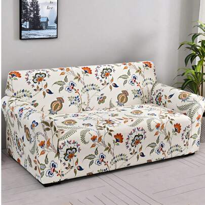 1 tấm bọc ghế sofa phủ kín toàn bộ, chống bụi và chống thú cưng, họa tiết hoa lá phong cách đồng quê cổ điển, màu sắc tươi tắn, có thể giặt máy, phù hợp với sofa 1/2/3/4 chỗ ngồi, thích hợp cho mọi mùa.