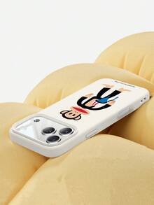 Ốp lưng điện thoại silicon lỏng chính hãng Paul Frank, bảo vệ toàn thân chống sốc với nắp che camera, họa tiết khỉ hoạt hình, thiết kế mới, tương thích với iPhone Xs/Xsmax/Xr/11/12/13/14/15/16/17Pro Max - Nhiều màu - Xem 3