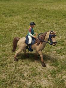1pc Large Hollow Plastic Horse Model Toy, Farm Animal Toy For Children's Educational Recognition, Halloween Christmas Decoration Gift, Realistic Static Simulation Horse Model Toy, Children's Animal Recognition Toy, Horse Ranch Scene Decor Horse Toy, Farm Animal Toy - Multicolor - View 12