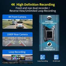 11.5INCH Double Din Car Stereo Wireless CarPlay Wireless Android Auto, Android 2+64G Touchscreen Car Radio Head Unit With Bluetooth 4.0, DSP, WiFi, HDCamera, Haudio - C8 - 查看 4