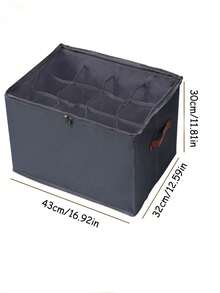 12-Compartment Large Capacity Shoe Box With Visible Lid , Dust-Proof Storage Box For Shoes, Clothes And Accessories, Solid Color Home Storage Box - View 13
