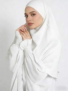 两件套女士祈祷服套装，长袖宽松长袍，祈祷头巾，适合节日、海滩、度假等场合。 - 彩色 - 查看 16