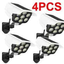 Solar Outdoor Lights,Solar Motion Sensor Security Light, Fake Surveillance Monitor Lamp, Remote Control Solar LED Floodlight With PIR Body Induction, White & Warm Yellow Dual Light, Solar Lights Outdoor Waterproof,Outdoor Yard Wall Corner Light - Star - View 14