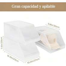 Organizador de Gorras con cajón DeizantePorta Gorras para Pared Estuce para Gorras congorras con Cierre a presión trina para exibir Gorras Caja de Almacenamiento Multiusos 1 Piezas - Blamco - Ver 4