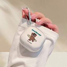 Ốp bảo vệ tai nghe hình gấu trượt ván, tương thích với tai nghe Galaxy Buds/Buds Pro/ Buds2/Buds2 Pro/Buds LIVE/Buds FE/Buds+, ốp bảo vệ tai nghe không dây mới cho Galaxy Buds 4, quà tặng cho bạn trai/bạn gái, ngày Valentine, ngày lễ, lễ Phục sinh. - Trong sáng - Xem 4