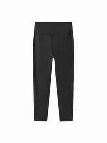 Balabala Leggings de Ioga de Verão para Meninas 2026, Proteção UV, Algodão Macio e Elástico, Calças Confortáveis para Uso Diário - Preto - Visão 2
