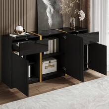 Buffets & Sideboards - Black + MDF + Particle Board - View 4