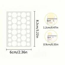 180/360/720pcs Discreet Blemish Cover Stickers, Round-Shaped, Transparent Dots For Concealing On The Face And Skin - Multicolor - View 4