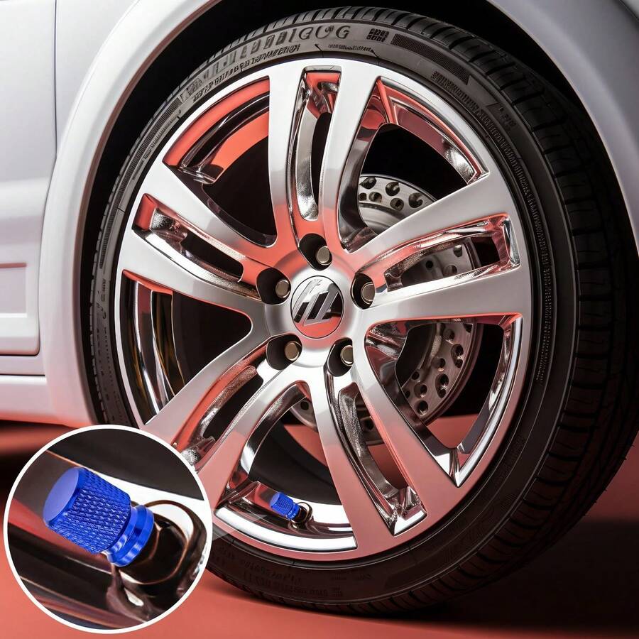 2pcs Universal Motorcycle Tire Valve Stem Caps Tire Valve Caps For Off-Road Bikes - A - View 1