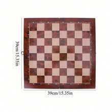Large Foldable Wooden International Chess Set With Storage Box, Classic Strategy Board Game Suitable For Adults And Families, Portable Travel Chess Game, Family Entertainment Leisure Game, Birthday Mother's Day Holiday Gift - Multicolor - View 15