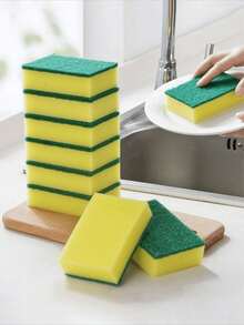 MR.SIGA 强力纤维洗碗海绵，双面厨房海绵，12 片/包 - 12pcs - 查看 6