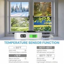 Báscula digital de equipaje y pesca de 50 kg; báscula portátil de mano con pantalla LCD retroiluminada y 4 opciones de unidad; diseño antideslizante; adecuada para maletas, mochilas y paquetes - Multicolor - Ver 6