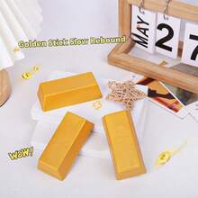 2026新款创意逼真金砖条慢回弹减压捏捏乐玩具，弹性金条指尖玩具 - 适合女孩、复活节、男孩、情人节礼物、软萌玩具、可爱小玩意、节日和生日礼物 - 彩色 - 查看 2