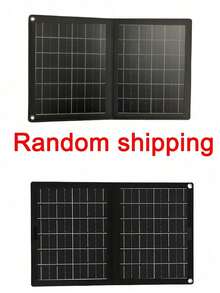Panel solar, cargador de batería con panel solar plegable, adecuado para estación de energía portátil, generador, Apple, computadora portátil, puerto tipo C y campamento al aire libre en autocaravana, salida de CC (controlador no incluido) - A - Ver 9