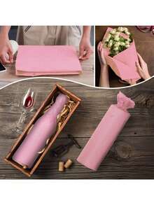 50 tờ giấy mỏng màu hồng, giấy gói màu trắng, số lượng lớn, thích hợp cho các dự án DIY đám cưới, sinh nhật, đồ thủ công đóng gói ngày lễ, túi quà, tiệc cưới, sinh nhật, đồ thủ công DIY ngày lễ, lễ tốt nghiệp, sinh nhật và nhiều dịp khác. - Hồng - Xem 6