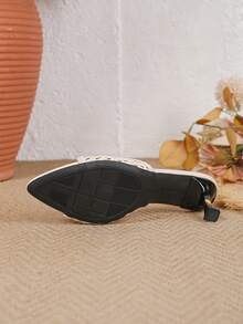 Giày sandal cao gót mũi nhọn bằng lưới dệt thời trang mới năm 2026 dành cho nữ, thanh lịch, gợi cảm, kiểu dép quai ngang hở mũi, thích hợp cho tiệc tùng, thoải mái, dép cao gót nữ. - Màu be - Xem 7