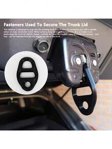 Universal Car Trunk Lock Buckle, Fastener For Securing Car Trunk Cover, Fits Most Vehicles, Strap Connection Point For Transporting Long Items - A - View 4